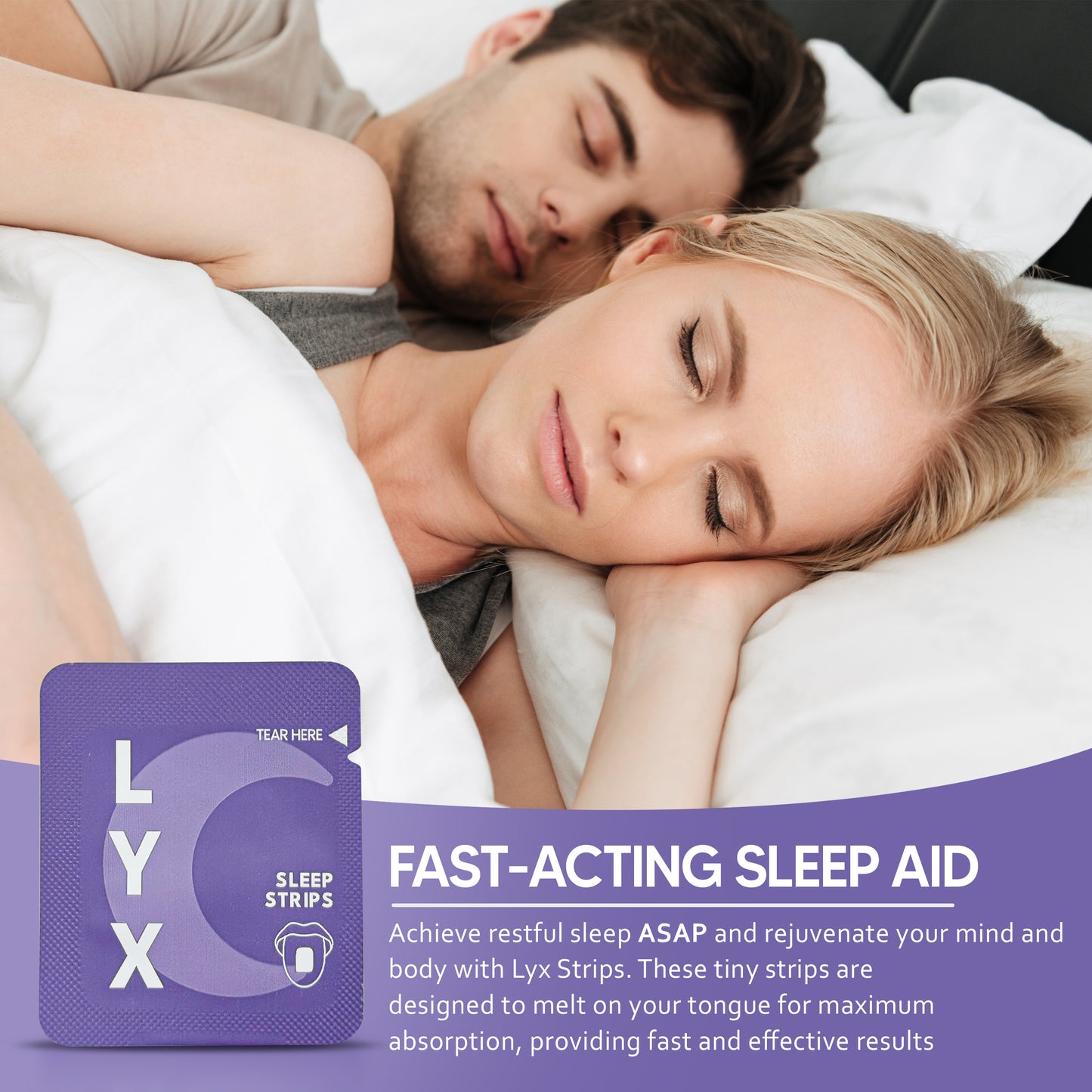 LYX Fast-Acting Melatonin Strips – Sleep Support